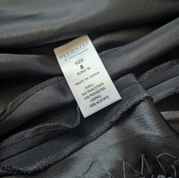 Pearce Fionda Designer Gold Black Cocktail Backless Bead Gown - Picture 8 of 8